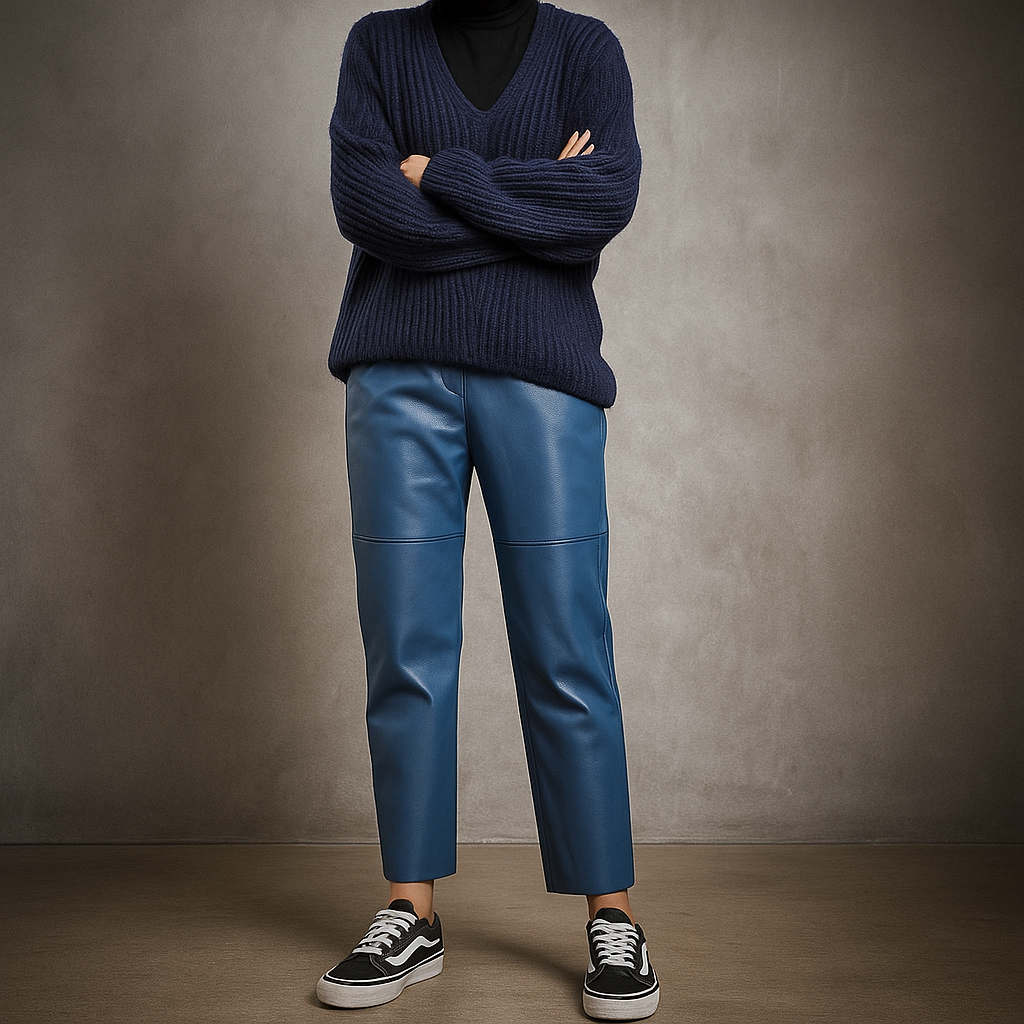 NERISSE LEATHER TROUSERS