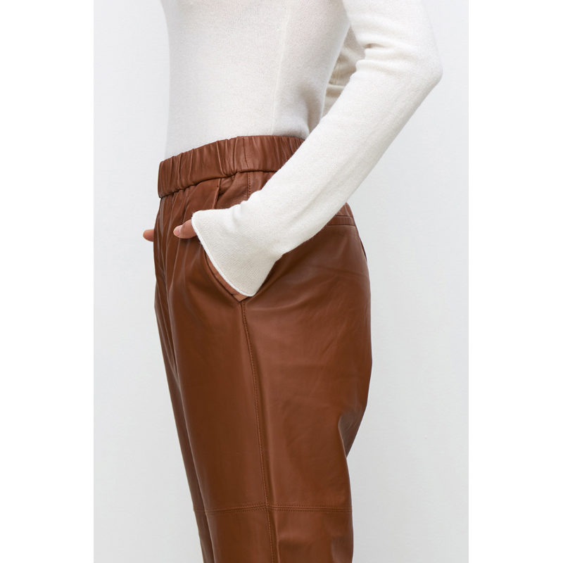 NERISSE LEATHER TROUSERS