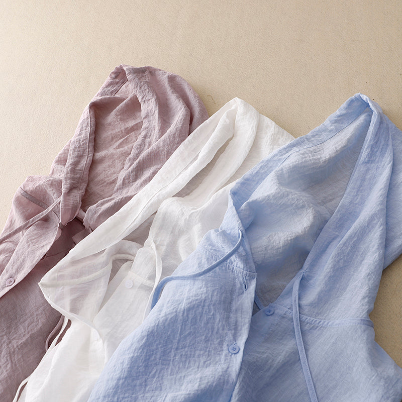 VICTORIA LINEN HOODIE