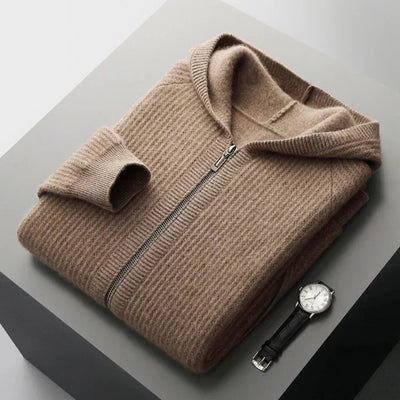 SORRENTO CASHMERE ZIP HOODIE