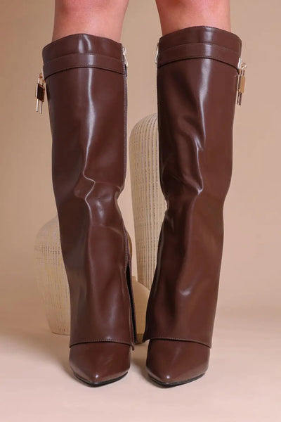 Amara Boots with Lock Detail