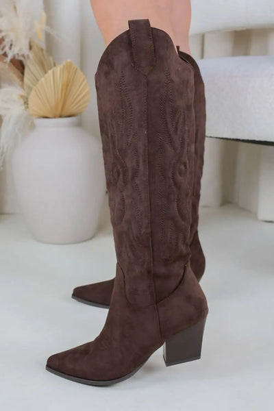 Vaelie Knee Cowboy Boots