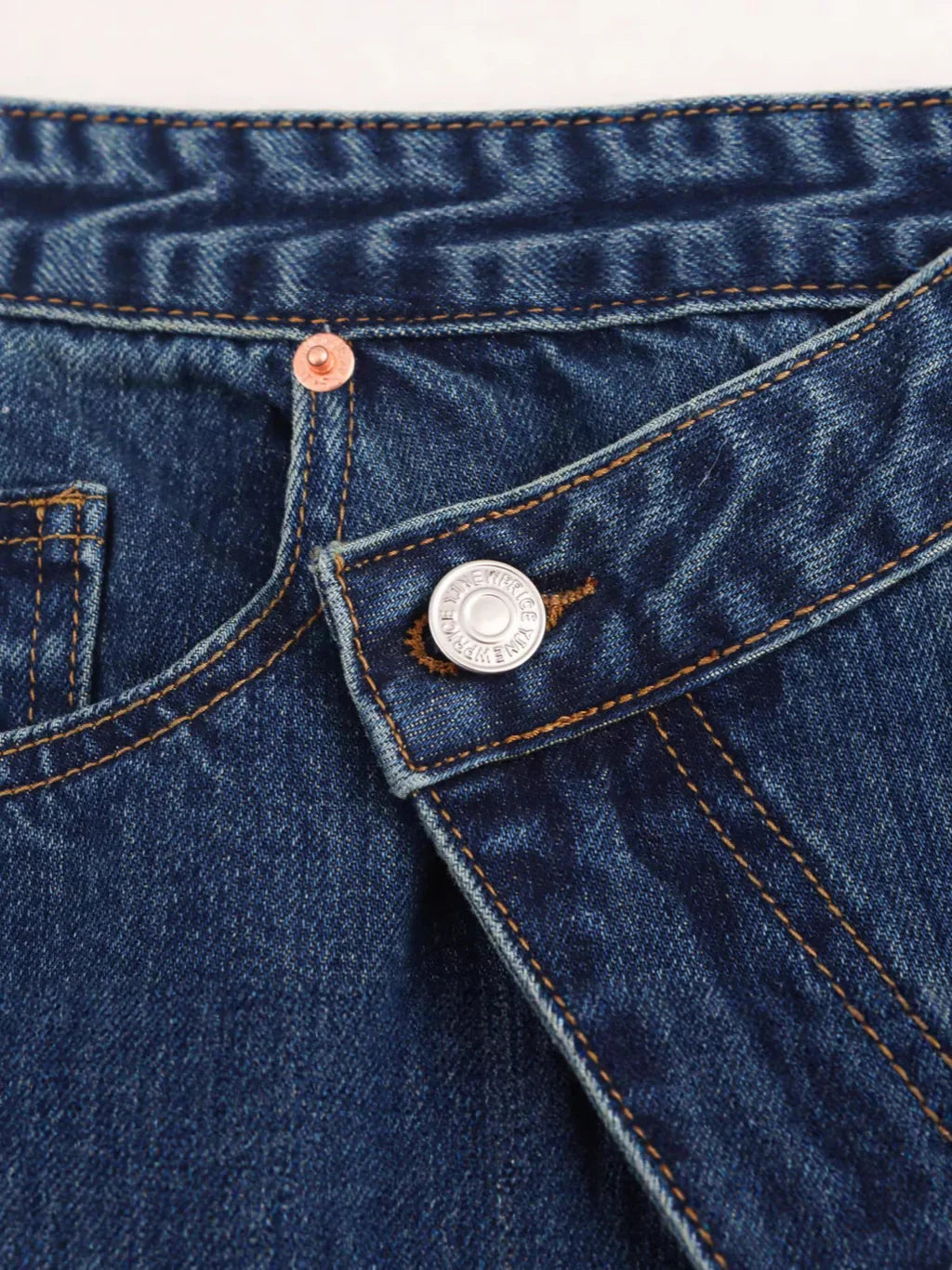 Wide-Leg Jeans with Asymmetric Cut