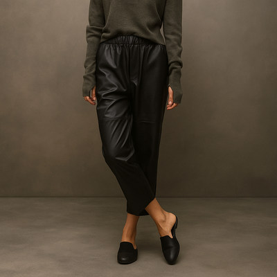 NERISSE LEATHER TROUSERS